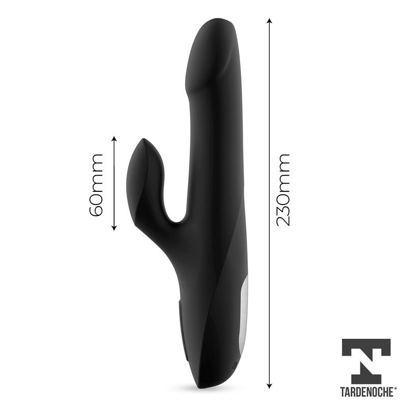 Squidy Vibe with Thrusting Movement and Rotating Beads USB Silicone