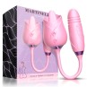 Martinella Double Tongue Cliris Stimulator and Thrusting Egg