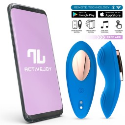 Silicone Panty Vibrator with App Blue