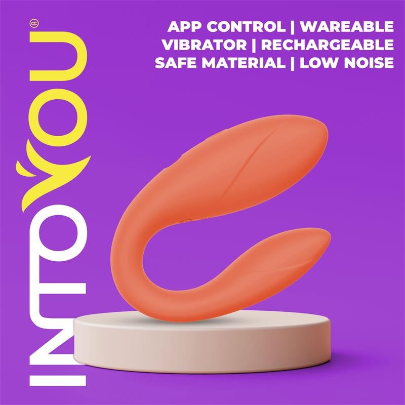 Couple Toy with App Flexible Silicone Salmon