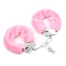 Furry Metal Handcuffs Pink