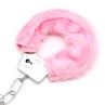 Furry Metal Handcuffs Pink