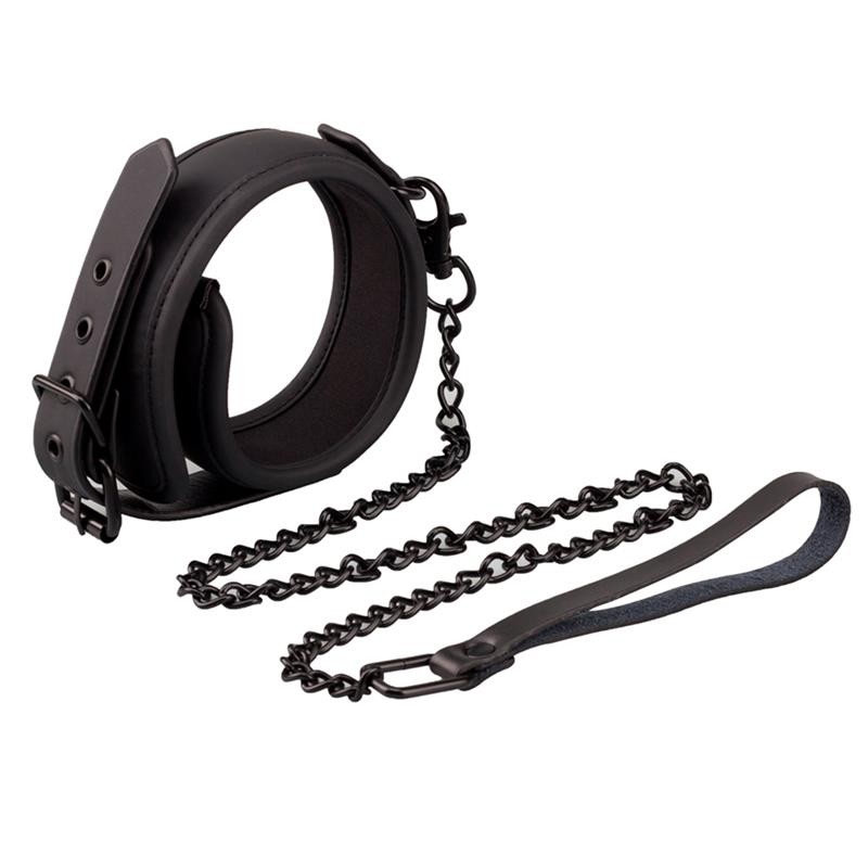 Collar with Leash Vegan Leather