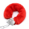 Furry Metal Handcuffs Red