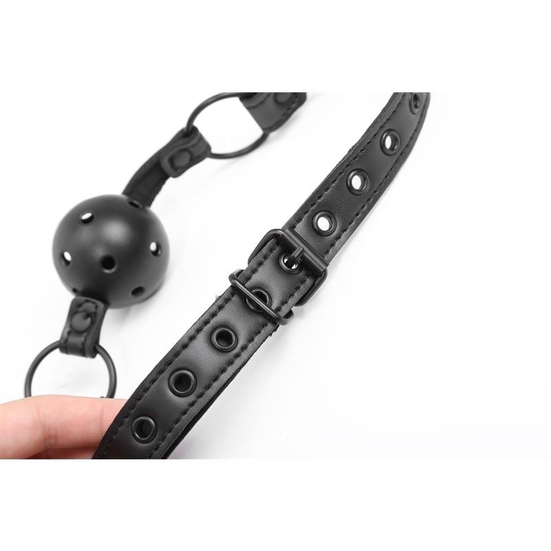 Adjustable Brrathable Ball Gag Vegan Leather