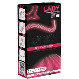 Lady Female Condoms No Latex 3 pcs