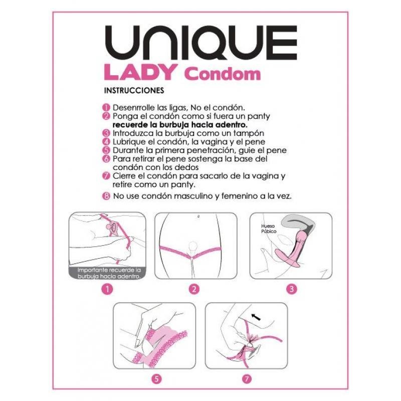 Lady Female Condoms No Latex 3 pcs