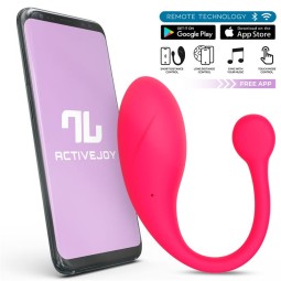 Bulby Vibrating Egg with App Dark Pink