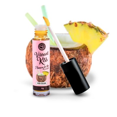 Lip Gloss Vibrant Kiss Piña Colada Flavor