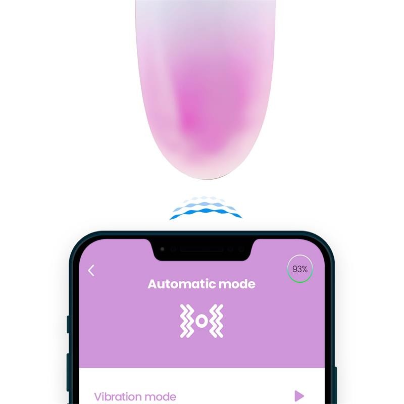 Vibrating Egg with APP Double Layer Silicone Pink Blue