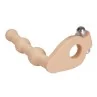 Anal Stimulator The Ultra Soft Bead 6 with Vibration Flesh