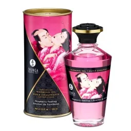 Shunga Warming Massage Oil Raspberry Aroma