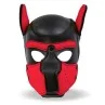 Hound Dog Hound with Removable Muzzle Neoprene Black Red One Size