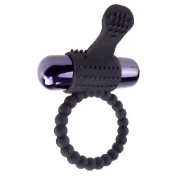 Fantasy C Ringz Vibrating Silicone Super Ring Black