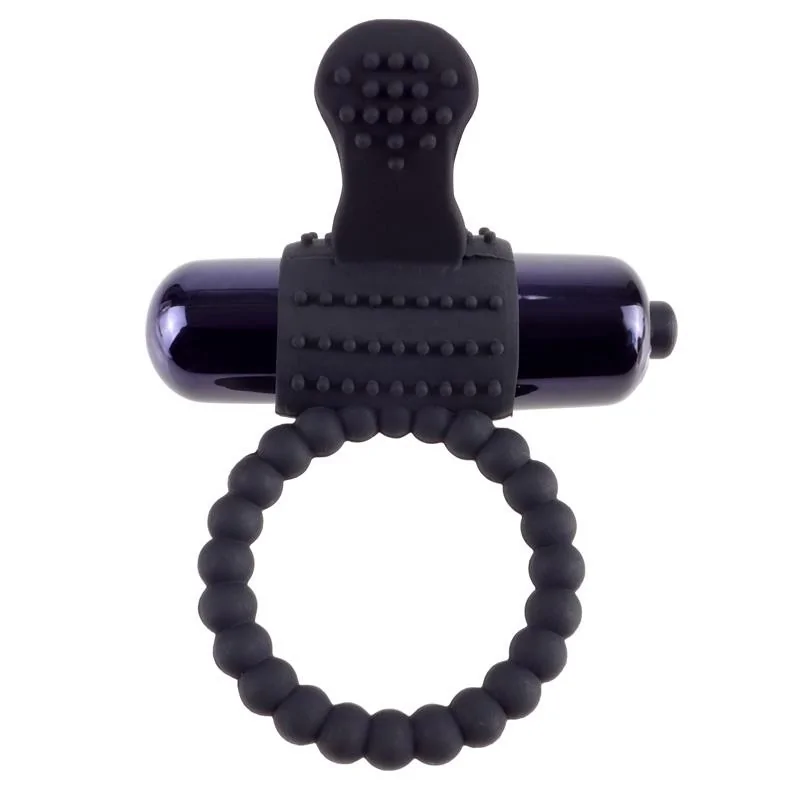 Fantasy C Ringz Vibrating Silicone Super Ring Black