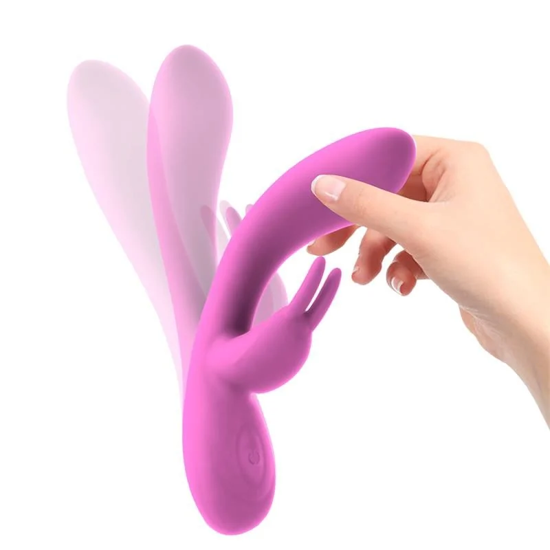 Mauve Unibody Liquefied Silicone Vibe USB Pink