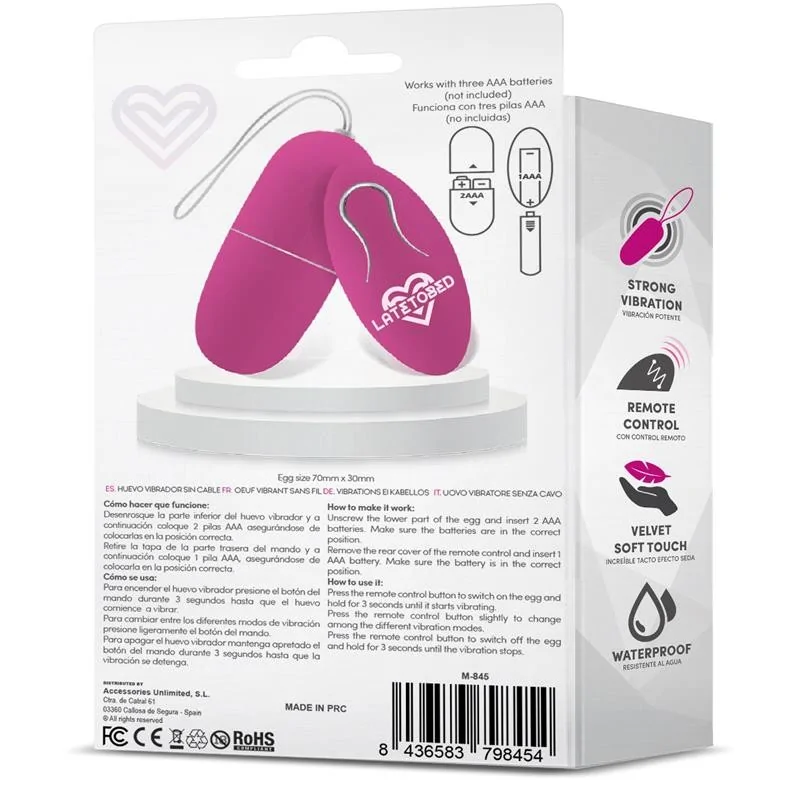 Ecopurple Vibrating Egg with Remote Control