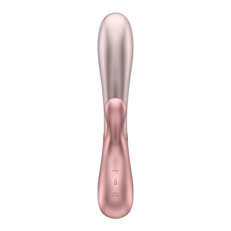 Hot Lover Heat Effect Vibrator with APP Duo Pink