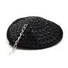 Nipple Covers with Metal Chain Black