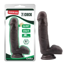 Dildo Dual Density Fashion Dude 178 x 4 cm Brown