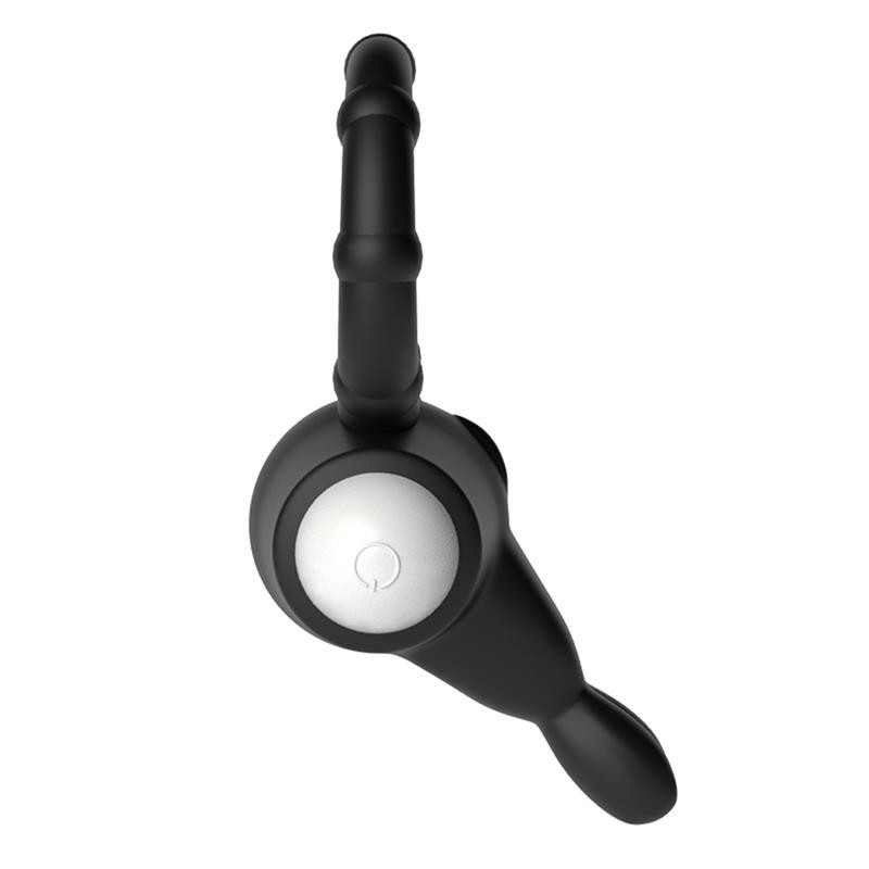 Vibrating Cockring Power Clit Black