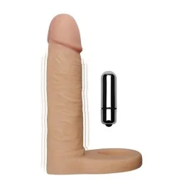 Dildo The Ultra Soft Double with Vibration 58 Flesh