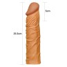 Penis Sleeve Add 2 Pleasure X Tender Brown