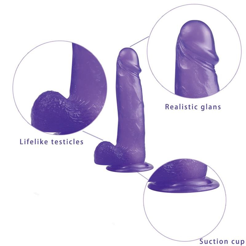 Dildo Jelly Studs 8 Purple