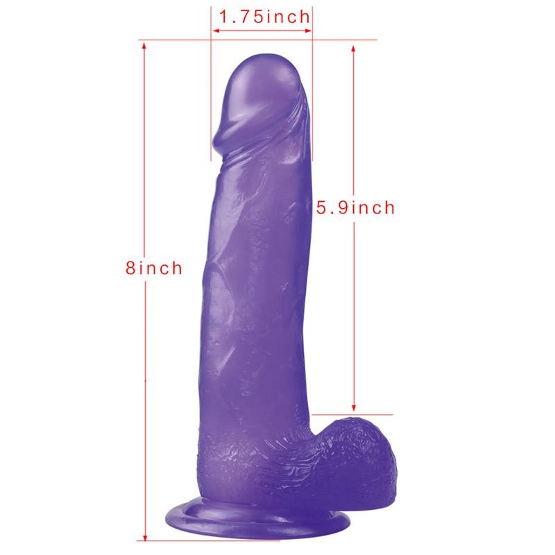 Dildo Jelly Studs 8 Purple