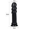 Dildo King Sized Anal Ripples 1125 Black