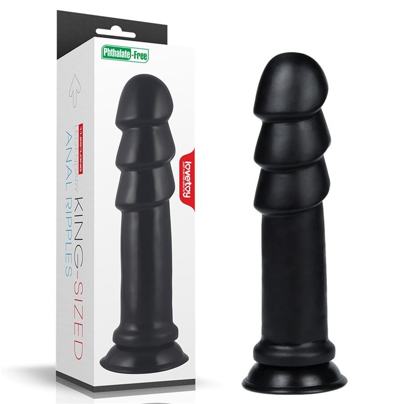 Dildo King Sized Anal Ripples 1125 Black