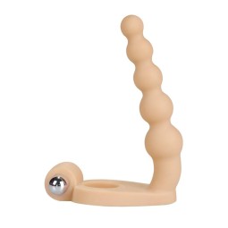 Anal Stimulator The Ultra Soft Bead 65 with Vibration Flesh