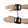 Velcro Handcuffs Black and Silver