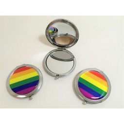 LGBT Pride Double Round Mirror