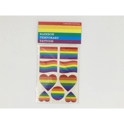 LGBT Pride Sheet of Temporary Tattoos