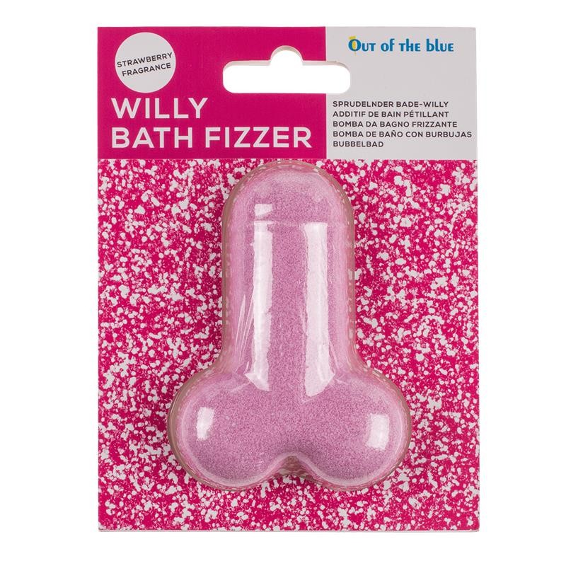 Strawberry Bath Fizzer Penis Shape