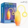 Vibrating Egg con APP Double Layer Silicone Yellow Orange