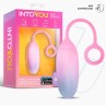 Vibrating Egg with APP Double Layer Silicone Blue Pink