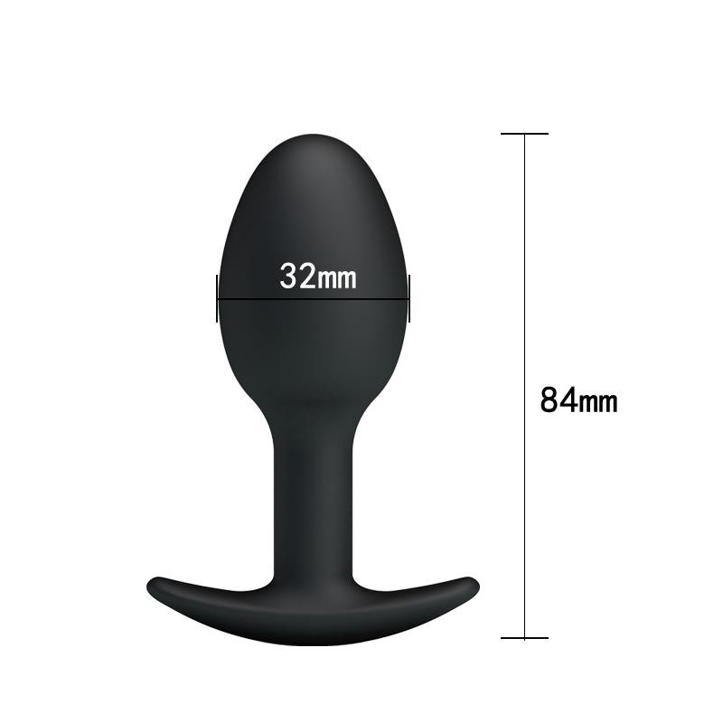 Anal Plug Black with Ball