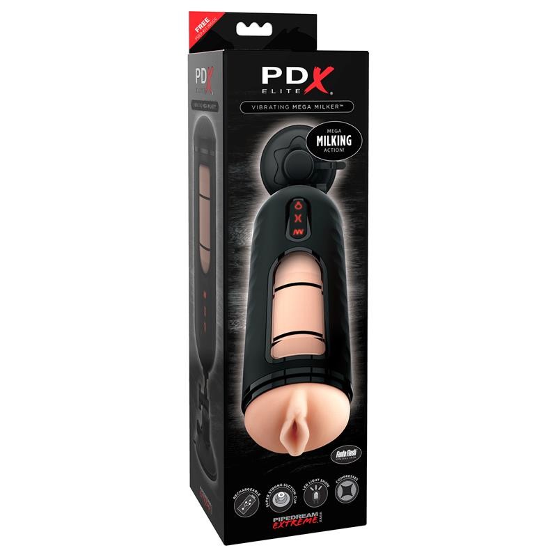 Masturbator with Vibration Mega Milker