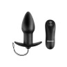 Remote Control Silicone Butt Plug Colour Black