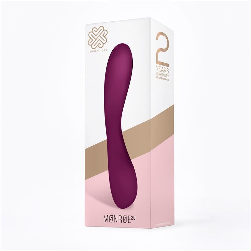 Monroe 20 Vibe Injected Liquified Silicone USB Purple