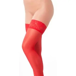 Rimba Amorable Hold up Stockings Red One Size