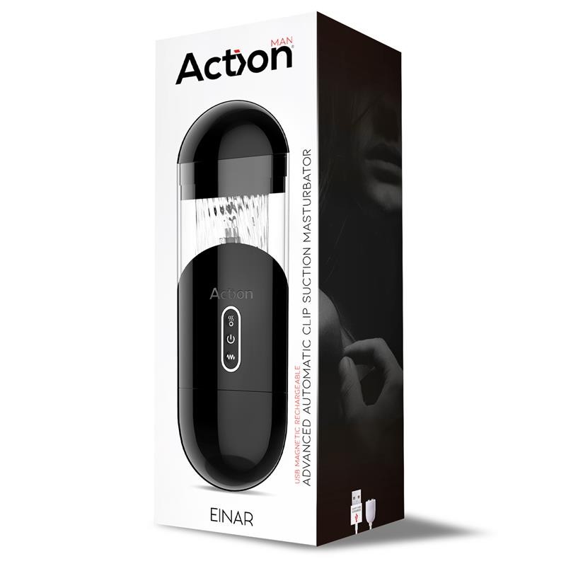 Einar Advanced Automatic Male Masturbator Suction Efect and Vibration Magnetic USB