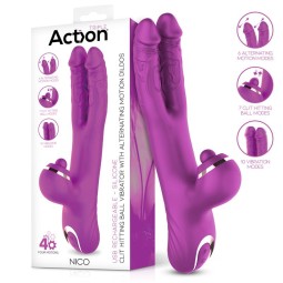 Nico Vibe with Clit Hitting Ball and Alternating Dildos