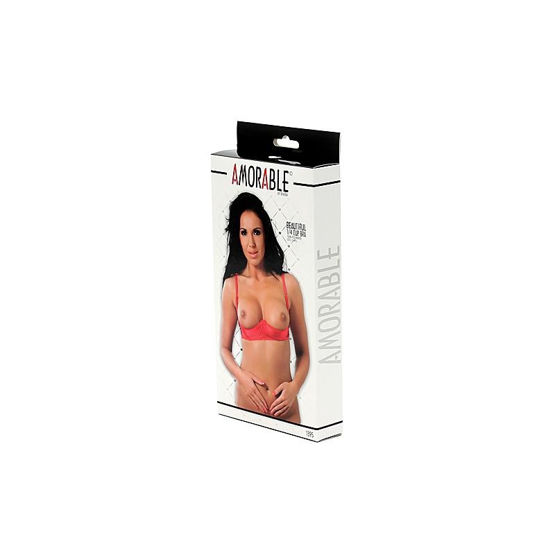 Rimba Amorable 1 4 Cup Bra Red