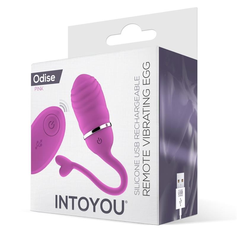 Vibrating Egg with Remote Control Odise USB Silicone Pink