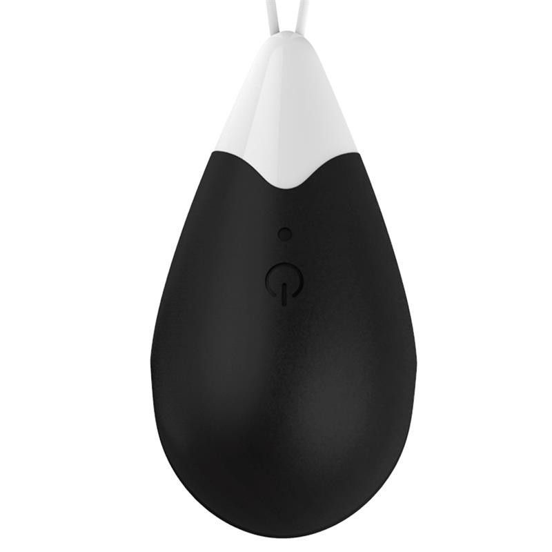 Vibrating Egg Remote Control USB Silicone Black