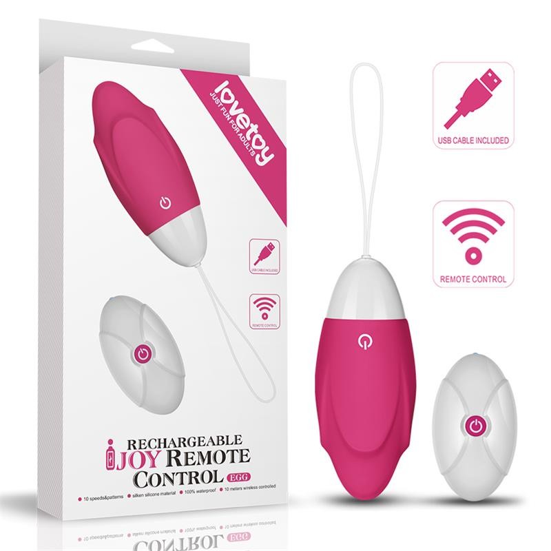 Vibrating Egg IJoy Remote Control USB Pink