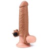 Penis Sleeve with Vibration Add 2 Pleasure X Tender Brown